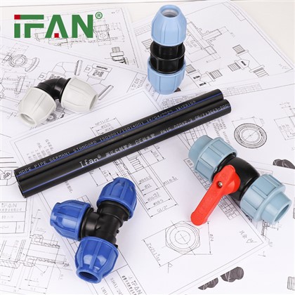 20-110تركيبة أنابيب HDPE زرقاء مقاس مم