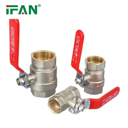DIN 8077/8078 صمام كروي نحاسي سهل التركيب